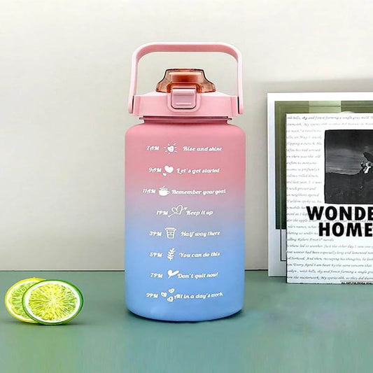 Slogan Graphic Water Bottle