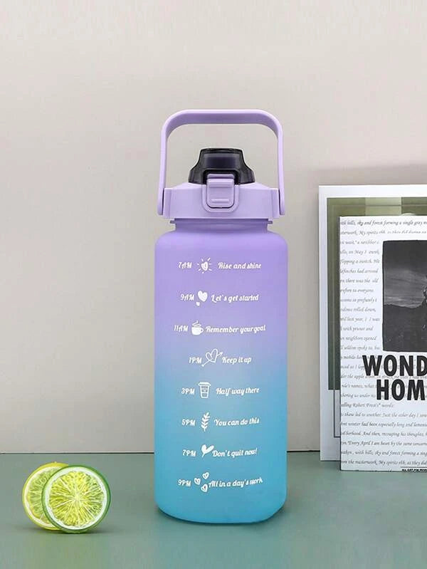 Slogan Graphic Water Bottle