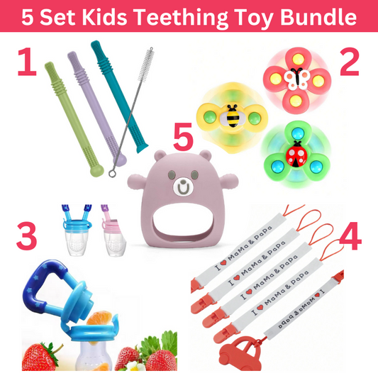 5 Set Baby Teething Toys Bundles.