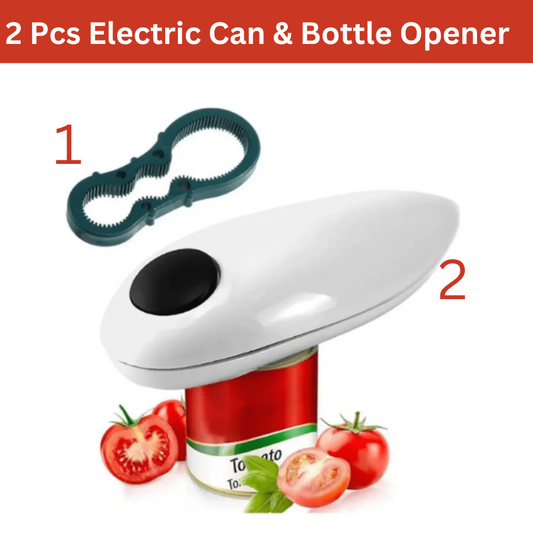 2Pcs Electric Can & Bottle Opener