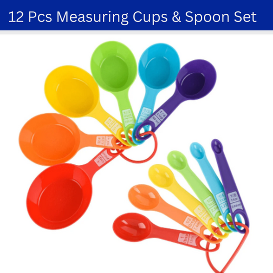 12 Pcs Measuring Cups And Spoons Set