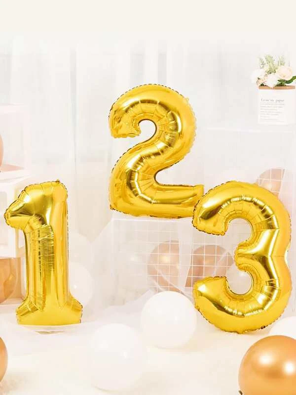 34" Number ( 0-9 ) Aluminum Foil Balloon 1pc