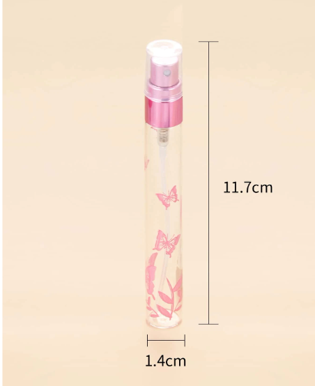 5pcs 10ML Empty Butterfly Pattern Refillable Perfume Spray Bottle. Fragrance, Hand Oil