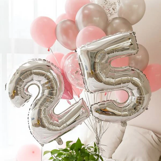 34" Number ( 0-9 ) Aluminum Foil Balloon 1pc