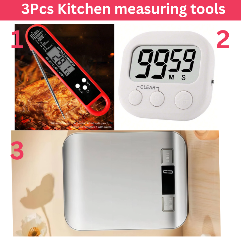 3Pcs Kitchen Measuring appliance