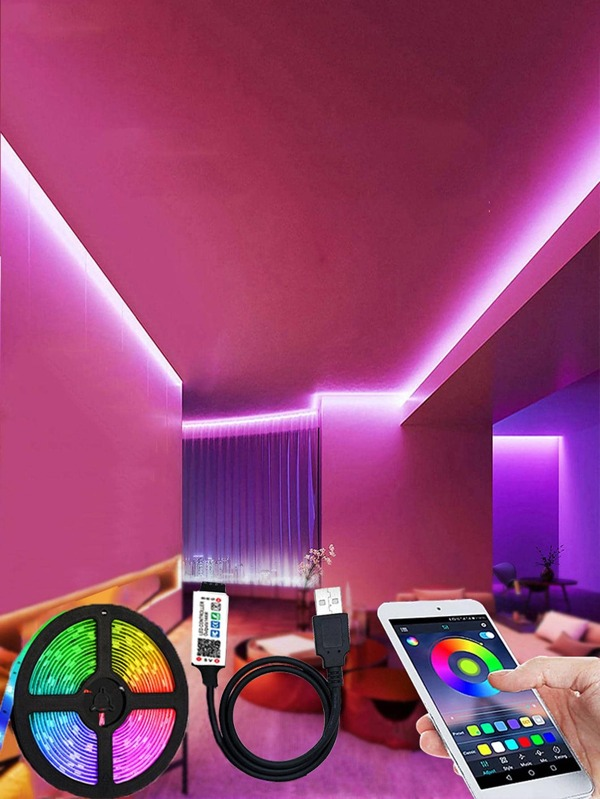 LED RGB Strip Light With App Control Remote